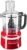 KitchenAid 7-Cup Food Processor, KFP0718, Empire Red | All-in-One Storage for blades and discs, Three Speed Control, 2-in-1 Feed Tube, Easy -Clean Work Bowl