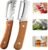 2026 Upgrade Vegetable Peeler With Wooden Handle, Stainless Steel Wide Blade Potato and Carrot Peeler, 3-in-1 Veggie Peeler With Scallion Shredder and Bottle Opener for Kitchen, Camping and Trave