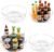Guzon 4 Pack Lazy Susan Turntable, 11.5″ Rotating Organizer with Handles | Pantry Organizers and Storage, Clear BPA-Free Spice Rack for Cabinet, Kitchen, Refrigerator, Table Top, Pantry, Countertop
