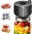 Electric Mason Jar Vacuum Sealer Kit, 3-in-1 Handheld Jar Sealer, Black | One-Touch Auto Seal, For Mason Jars, Food Savers & Containers, Ideal for Canning Jams, Pickles, Dry Foods, Present for Mom