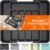 Lifewit Silverware Drawer Organizer, Expandable Utensil Tray for Kitchen, BPA Free Flatware and Cutlery Holder, Adjustable Plastic Storage for Spoons Forks Knives, 8.9-14.7 x 12.2″, Black