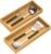 VeyFey Bamboo Drawer Organizer, Stackable Utensil Organizer for Kitchen, Bamboo Storage Box Wood Silverware Tray for Drawer 15″ x 6″ x 2″ Set of 2