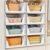 Upgraded Closet Organizers and Storage, Stackable Closet Organizer Basket | 5 Pack Foldable Closet Storage Bins for Bathroom Laundry Room Wardrobe Storage, Space-Saving Clothes Drawer Organizer