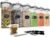 Wildone Cereal Storage Containers Set, Large BPA Free Plastic Airtight Food Storage Containers 4L for Flour, Sugar, 6 Piece Set Cereal Dispensers with 20 Labels & Marker, Black
