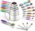 Wildone Measuring Cups and Magnetic Measuring Spoons Set, 21Pcs | 8 Stainless Measuring Cups, 7 Magnetic Measuring Spoons, Leveler & 5 Mini Spoons for Spice Jar and Liquid, Multicolor