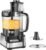 Hamilton Beach 12 Cup Stack & Snap Food Processor and Vegetable Chopper | BPA Free | Stainless Steel Blades | 2-Speed 450 Watt Motor |Easy Stacking Assembly | Black | 70725A