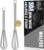 Walfos Mini Whisks Stainless Steel, Small Whisk 2 Pieces, 5in and 7in Tiny Whisk for Whisking, Beating, Blending Ingredients, Mixing Sauces
