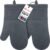 Yutat Silicone Oven Mitts, Oven Gloves with Non-Slip Silicone, 600 Degree Heat Resistant, Soft Cotton Lining, Waterproof and BAP-Free, Oven Mitts for Cooking and Baking – 1 Pair 12 Inch Charcoal Grey
