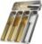 Zarler Stainless Steel Silverware Organizer for Drawer, Durable Metal Utensil Tray with 5 Compartments, Dishwasher Safe Flatware Holder for Kitchen, 13.8 x 11.4 x 1.6 Inch, Silver