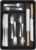 Lifewit Silverware Drawer Organizer Tray, Plastic Cutlery Storage for Kitchen, Flatware and Utensil Holder Divider for Spoons Forks Knives Tableware, 9.5 x 13.4″, 5 Slots, Black