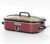 [NEW] MAGNIFIQUE 4-Quart Slow Cooker with Casserole Manual Warm Setting – Perfect Kitchen Small Appliance for Family Dinners, Dishwasher Safe Crock, Red