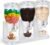 1 Pack Triple Cereal Dispenser 2L Each, Dry Food Dispenser for Countertop, Airtight Cereal Container for Storage, Kitchen Rice Candy Nuts Dog Food Granola Snack Gumball (White)