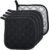 5 PCS Pot Holders for Kitchen, Cotton Potholers with Great Heat Resistance, Hot Pads, Trivets for Cooking and Baking Black