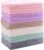 24 Pack Kitchen Dishcloths – Does Not Shed Fluff – Reusable Dish Towels, Dish cloths, Super Absorbent Coral Fleece Cleaning Cloths, Nonstick Oil Washable Fast Drying, 7 x 9 Inch (Multicolor) | Reusable Coral Fleece Cloths Washable Fast Drying and Easy to Clean for Dishwashing Kitchen Counters and Everyday Wiping