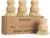 4 Pack Bamboo Dish Brush with Sisal Bristles for Kitchen Cleaning | Natural Material, No Plastic, Dish Scrubber Brush for Dish Cleaning, Sufficient Quantity for Replacement, Ergonomic Handle