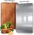 Titanium Cutting Boards For Kitchen,Ebony Wood Cutting Board,Double Sided Metal Chopping Board With Handle And Juice Groove, Idea Kitchen Appliances For Meat And Charcuterie