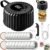 2026 Upgraded Electric Mason Jar Vacuum Sealer Kit, One Touch Electric Vacuum Sealer for Wide and Regular Mouth Mason Jars, Portable Vacuum Sealing Machine for Canning Jars Food Storage, Black