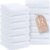 Super Absorbent Kitchen Towels 12 Pack – Premium 100% Cotton Kitchen Towels, 450GSM Thick Machine Washable White Dish Towels for Kitchen Drying, Cleaning, Dobby Weave, Unmatched Quality