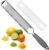Spring Chef Stainless Steel Lemon Zester – Garlic & Ginger Grater – Gray | Premium Zester with Rustproof Blade, Cheese Grater with Handle for Parmesan, Nutmeg, Lime – Durable Citrus Zester, Fine Shred
