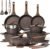 CAROTE 26pcs Pots and Pans Set, Nonstick Cookware Sets | Induction Kitchen Cooking Set, Special Texture Design, Ultra Durable, Easy Food Release, Even Heating, with Frying Pans Set