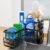 Fikoksol Large Sponge Holder for Kitchen Sink, 90-Degree Sink Caddy Storage | Self Draining Sponge Rack for Countertop, Metal L-Shaped Dish Soap Organizer with Brush Holder, Corner Sink Storage Ideas