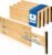 4 Pack Deep Drawer Dividers, 6″ High Bamboo Expandable Drawer Organizers, 17-22″ Adjustable Tension Separators, Large Drawer Dividers for Kitchen, Bedroom Dresser, Baby Nursery & Bathroom