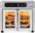 Emeril Lagasse 26QT French Door Multi-Function Air Fryer Toaster Oven | 26QT air fryer oven with French doors, 24 cooking functions, dual-speed fan and rotisserie for easy family meals.