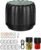 Electric Mason Jar Vacuum Sealer, 85kPa Auto-Stop Kit for Kitchen | Fits Regular Wide Mouth Jars, Portable Canning Jar Vacuum Sealer with 10 Lids and Labels for Coffee Dry Goods Leftovers