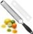 Spring Chef Stainless Steel Lemon Zester – Garlic & Ginger Grater – Black | Premium Zester with Rustproof Blade, Cheese Grater with Handle for Parmesan, Nutmeg, Lime – Durable Citrus Zester, Fine Shred
