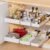 Delamu 3 Pack Pull Out Cabinet Organizer, 15.7″Deep Pull Out Drawers for Cabinets, Slide Out Drawers for Kitchen Cabinets, Bathroom Cabinet Organizer, Pantry (White)