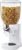 Zevro Indispensable Single Dry Food Dispenser – Countertop Cereal Dispenser with Portion Control, 17.5 oz Capacity, Airtight BPA-Free Food Storage, White/Chrome