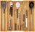 Lifewit Utensil Organizer for Kitchen Drawer, Expandable Cooking Utensil Tray, Cutlery Silverware Flatware Holder, Wood Adjustable Spatula Tools Storage Divider, 12.6-22.8×14/ 32-58×35.6cm, Natural
