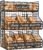 Egg Holder Countertop with 5 Dividers & DIY Nameplate to Separate Eggs | 3 Tier Stackable Wire Storage Baskets for Gathering Fresh Eggs, XXL Large Egg Rack, Wall-Mounted (Patent Pending)