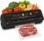 MEGAWISE Model B 2025 Vacuum Sealer | Powerful & Compact | One-Touch Automatic Food Sealer for Cold, Wet, Moist, and Dry Foods | Compatible with Thick, Medium, and Thin Bags | OMNI MACHINE (Black)