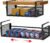 AmonHouseware 2Pack Expandable Under Shelf Storage Basket Organizer,Black | Adjustable Hanging,Length Stretchable14.9-22.6Inch,Under Cabinet Shelf for Laundry Room Kitchen Pantry Desk Counter Cupboard