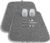 Kitsure 2 Pack Dish Drying Mat for Kitchen Counter, 20″ x 14″, Dark Grey | Microfiber, 3-Layer Ultra Absorbent Pad, Machine Washable kitchen mat with a Hanging Hook, Dish Drainer Mat