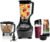 Ninja Mega Kitchen System, 1500W, 72oz Pitcher, 8-Cup, Black, BL770 | 1500W all-in-one blends smoothies, processes salsa & dough. 72-oz pitcher, 8-cup processor bowl, (2) 16-oz cups.