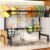 SNTD Over The Sink Large Dish Drying Rack, Metal, 26.8″-34.6″, Black | Adjustable Length, Rust-Resistant, Utensil Holder, Cup Holder, Cutting Board Holder, Knife Holder, Sponge Holder and Hooks