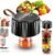 Electric Mason Jar Vacuum Sealer 65KPA Portable Display Wide Regular Jars | Visible water tank, 20 reusable lids & bags, fits wide/regular jars, wireless, auto+manual modes, 30s safety stop, eco