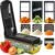 Le’raze 13-in-1 Vegetable Chopper Pro with Glass Container, Stainless Steel Blades, BPA-Free, Mandoline Slicer, Manual