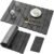 Large Stone Dish Drying Mat for Kitchen Counter, Quick Dry Stone Dishes/Bath Mats,Foldable Water Absorbing Diatomaceous Earth Drying Organizer Pad for Plate Rack Bottles Utensils(Dark Gray 24″×16″)