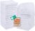Utopia Towels 24 Pack Cotton Washcloths Set, 100% Ring Spun Cotton, Premium Quality Flannel Face Cloths, Highly Absorbent and Soft Feel Fingertip Towels, White
