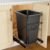 Trash Can Pull Out for Kitchen Cabinet, Black | Upgraded Under Sink Slide Out Holder Fits Most 7 to 11 Gallon Bins, Requires 12.5″W x 17.3″D x 17.5″H, Bin Not Included