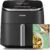 Cosori TurboBlaze Air Fryer, 9-in-1, 6 Qt, PFAS-Free Ceramic Coating | 90°–450°F, 5 Level Fan Speeds, 9 in 1 Air Fry, Roast, Bake, Broil, Dry, Frozen, Proof, Reheat, Keep Warm, Safety lock, 1725W