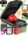 Fullstar Essential Vegetable Chopper & Mandoline Slicer | 2 in 1 Compact Food Chopper, Fruit Slicer & Onion Dicer with Stainless Steel Blades & 3-Cup Container (Black)