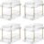 LAREKUN4pack 2-Tier Organizer & Storage Unit Stackable Bathroom Cabinet Organizer Pull-Out Kitchen Pantry Organizer & Storage System Suitable for Countertops, Pantries, Kitchens, Bathrooms