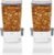 OXO Good Grips Countertop Cereal Dispenser, Clear/White (Pack of 2)