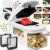 Fullstar Pro XL Vegetable Chopper & Mandoline Slicer w Pull-Out Catch Tray | 8 in 1 Veggie, Onion & Fruit Slicer, Dicer & Grater with Sharp Stainless Steel Blades – XL Food Prep Set (White)