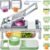 Vegetable Chopper Veggie Cutter Onion Food Dicer with Container 8 Blades | Stainless Steel Construction, Fruit Potato Salad Dicer, Dishwasher Safety, Easy Cleaning, Safety Hand Guards