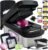 MUELLER HOME Pro-Series 10-in-1 Stainless Steel Multi Vegetable Chopper | 8 Blade Mandoline Slicer, Kitchen Tools and Gadgets, Food and Veggie Chopper, Mincer, Dicer, French Fry Cutter, Black